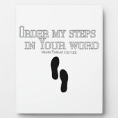 Bestellen Sie meine Schritte Fotoplatte (Vorderseite)