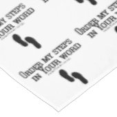 Bestellen Sie meine Schritte gemustert Tischdecke (Schrägansicht)