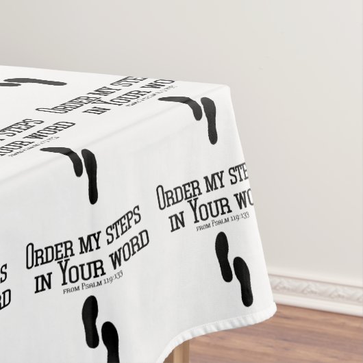 Bestellen Sie meine Schritte gemustert Tischdecke (Beispiel)