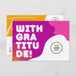 Bestellen Sie uns für die Auswahl unserer farbenfr Dankeskarte