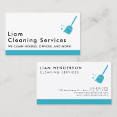 Bestellen von Reinigungsdiensten Business Cards Visitenkarte (Vorne/Hinten)