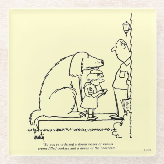 Bestellenplätzchen Glasuntersetzer (Vorderseite)