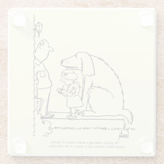 Bestellenplätzchen Glasuntersetzer (Rückseite)