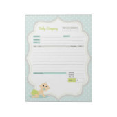 Bestellformular für Baby Theme und Anmerkungen Notizblock (Rotiert)