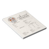 Bestellformular für Bäckerei-Konditorei-Café oder  Notizblock (angewinkelt)