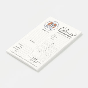 Bestellformular für Bäckerei Konditorei Kuchenbäck Post-it Klebezettel