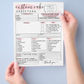 Bestellformular für Backwaren Flyer (Hand)