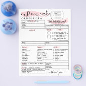 Bestellformular für Backwaren Flyer (Einzeln)