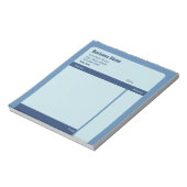 Bestellformular für die Blue Company Name-Adresse Notizblock (Rotiert)