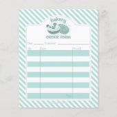 Bestellformular für Panda Donut Bakery Flyer (Hinten)