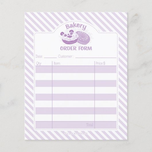 Bestellformular für Panda Donut Bakery Flyer (Vorne)