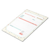 Bestellformular für Polka Dots Theme und Editor fü Notizblock (angewinkelt)