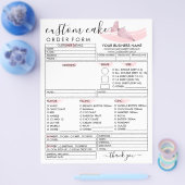 Bestellformular für rosa Backwaren Flyer (Einzeln)