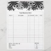 Bestellformular für Schwarz-Weiß-Blume Flyer (Vorne)