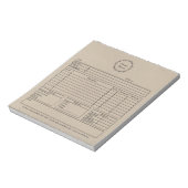 Bestellformular rustikal notizblock (Rotiert)