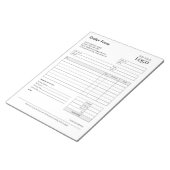 Bestellformular | Vorlage für kleine Unternehmen Notizblock (angewinkelt)