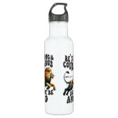 Bestelling #1 Sei stark Joshua 1:9 Bibelverse Edelstahlflasche (Vorderseite)