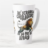 Bestelling #1 Sei stark Joshua 1:9 Bibelverse Milchtasse (Rechte Ecke)