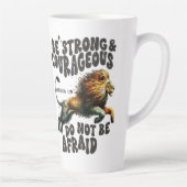 Bestelling #1 Sei stark Joshua 1:9 Bibelverse Milchtasse (Rechts)