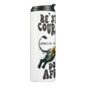 Bestelling #1 Sei stark Joshua 1:9 Bibelverse Thermosbecher (Nach links gedreht)