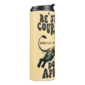 Bestelling #1 Sei stark Joshua 1:9 Bibelverse Thermosbecher (Nach links gedreht)