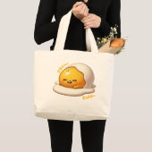Bestelling gudetama egg lustig #1 jumbo stoffbeutel (Vorderseite (Produkt))