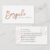 Bestellte Sozialmedien voraus Visitenkarte (Vorne/Hinten)