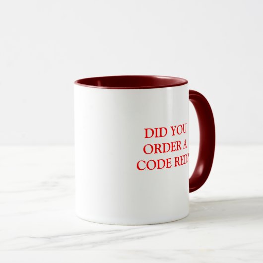 BESTELLTEN SIE EIN CODE-ROT? TASSE (VorderseiteRechts)