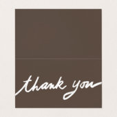 Bestellung danke Ihnen benutzerdefinierten Skript  Visitenkarten (Außenseite Aufgefaltet)