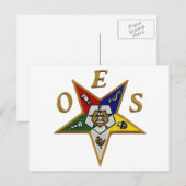 BESTELLUNG DER EASTERN STAR POST CARDS POSTKARTE (Vorne/Hinten)