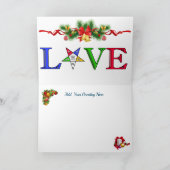 Bestellung der Weihnachtskarte des Oststerns Karte (Innenseite)