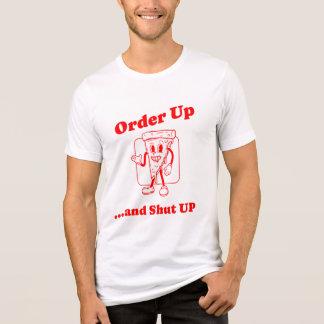 Bestellung fertig und halt den Mund Sarkastisches Tri-Blend Shirt
