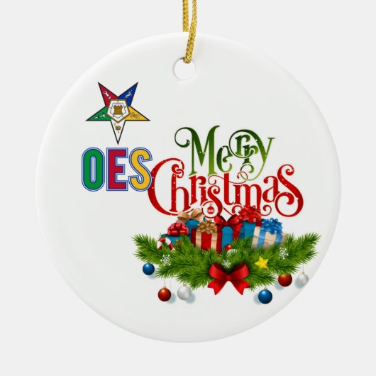 Bestellung oder Oststern Keramik Ornament (Vorne)