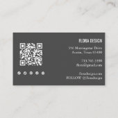 Bestellung Vielen Dank Custom Script QR Code Sozia Visitenkarte (Rückseite)