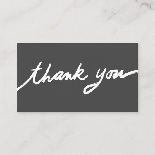 Bestellung Vielen Dank Custom Script QR Code Sozia Visitenkarte (Vorderseite)