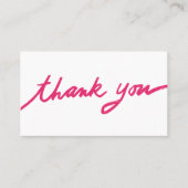 Bestellung Vielen Dank Custom Script QR Code Sozia Visitenkarte (Vorderseite)