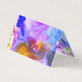 Bestellung Vielen Dank, dass Sie Aquarell farbig u Visitenkarten (Rückseite)