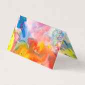 Bestellung Vielen Dank, dass Sie Aquarell farbig u Visitenkarten (Rückseite)