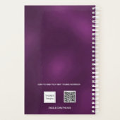 Bestellung von lila Fotos 2026 Planer (Rückseite)