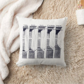 Bestellungen der Vintagen Darstellung der Architek Kissen (Decke)