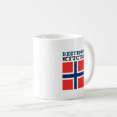 Bestemor's Kitchen Norwegische Großmutter Kaffeetasse (VorderseiteRechts)