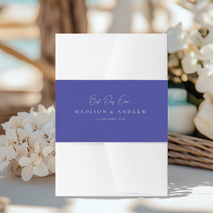 BESTEN TAG ALLEMAL! Moderne Minimalistische Blaue Einladungsbanderole