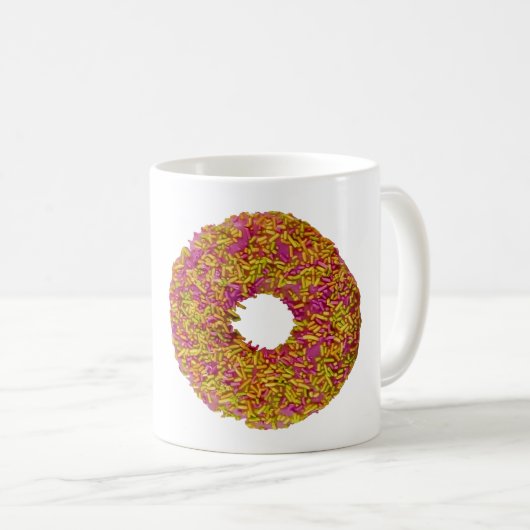 Bestens mit Donut/Donut Kaffeetasse (VorderseiteRechts)