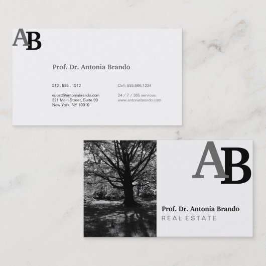 Bestens mit Portrait-Bildern Visitenkarte (Vorne/Hinten)