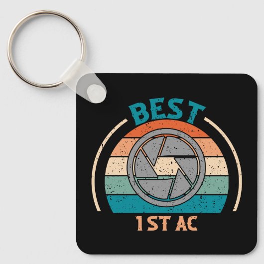Bester 1. AC - Retro-Style-Schlüsselanhänger Schlüsselanhänger (Vorderseite)
