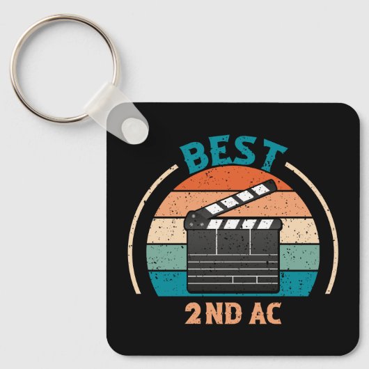 Bester 2. AC - Retro Style Schlüsselanhänger (Vorderseite)