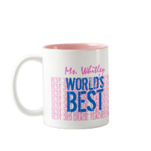Bester 3. Klasse Lehrer Blue Pink