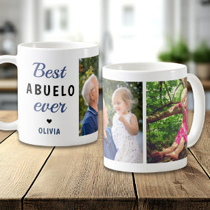 Bester ABUELO Aller Zeiten 2 Foto-Collage Personal Kaffeetasse