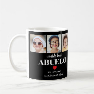 Bester Abuelo der Welt Wir lieben dich 3 Kinder Fo Kaffeetasse