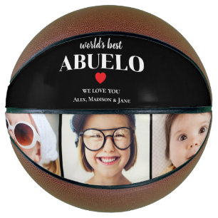 Bester Abuelo der Welt, wir lieben dich Fotocollag Basketball